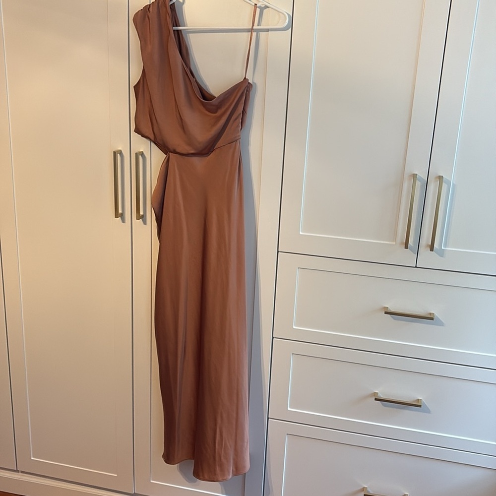 Sachin + Babi (BHLDN) One-Shoulder blush pink Dress - Picture 5 of 7